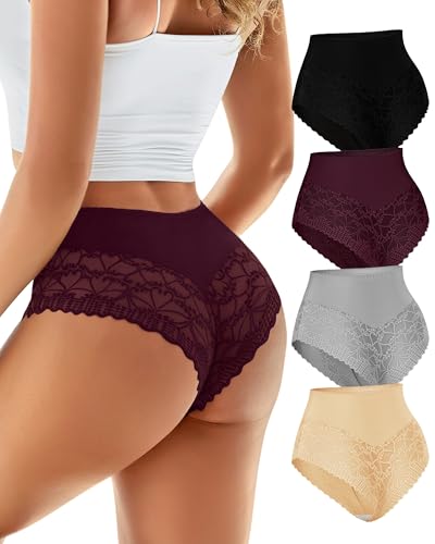 MIOTAN Sexy Underwear for Women Lace Cheeky Panties, Breathable Seamless Lightweight Ladies Bikini...