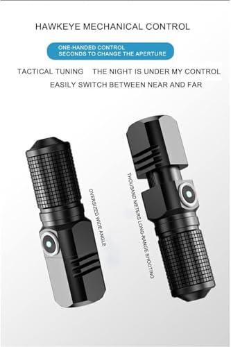 Image of Lucario Mini XHP Super Bright Rechargeable Torch 10,000 Lumens, Compact Heavy Duty LED Flashlight with Zoom Focus, Type-C Fast Charging & Battery Included, Ideal for Hiking, Emergency & Gifts.
