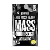 Warrior Mass Protein Powder – 5.04kg – Serious Mass Gainer – High Calorie, Weight Gain Supplement – 61g of Protein, 18 Servings, 1000+ Calories Shake, Supports Muscle Growth (Banana Crème, 5kg)