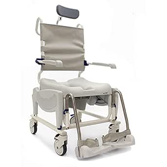 Invacare Ocean Ergo VIP Reclining Shower Wheelchair with Commode