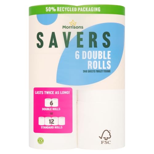 Morrisons Savers 6 Double Toilet Rolls