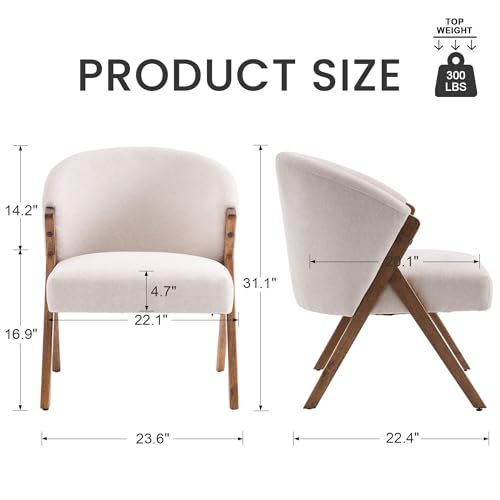 Sillón Barrel Plegable Beige miniatura 2
