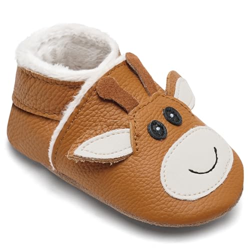 IceUnicorn Krabbelschuhe Baby Winter Krabbelschuhe Gefüttert...