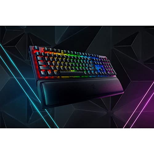 BlackWidow V3 Pro (Interruttore Giallo) - Tastiera da Gioco Meccanica Wireless a Tutta Altezza (Interruttori Silenziosi, Illuminazione RGB, Poggiapolsi, Bluetooth, USB-C) Layout USA | Nero - Tastiera gaming - Immagine 1