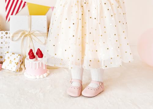 Image of PHIRAMIN Toddler Girl Mary Jane Dress Shoes-Little Girl School Uniform Shoes for Wedding Party