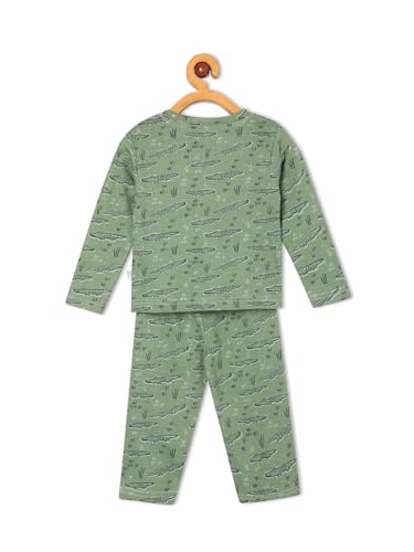 Image of The Mom Store Kids Cotton Night Suit for Boys and Girls | Breathable Night Dress for Kids Boys and Girls | Printed Nightsuit Pajama Set | Comfortable All-Season Sleepwear for Daily Use | Combo Set