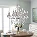 Saint Mossi 12-Lights Crystal Chandelier Light Fixture with K9 Crystals,Modern Pendant Lighting Modern Chandelier for Bedroom,Living Room,Dining Room,H32 x D31,Chain Adjustable