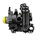 VIPCAR 01107 Water Pump w/Back Plate Housing & Thermostat for [2.0 Turbo, 1984cc 121cu], 2009-2018 TT A3 A4 A5 A6 Q3 Q5 (Quattro/Allroad), Jetta Passat CC Eos for Tiguan (Limited)