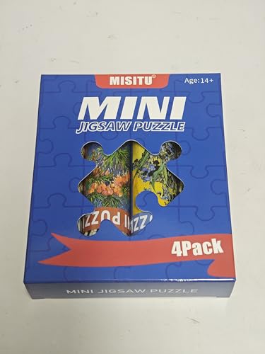 MISITU Mini Rompecabezas de 150 Piezas para Adultos, Juego Portátil de 4 Puzzles con Tema Floral miniatura 2