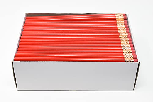 Pencil-Guy-Blank-Round-Red-Pencils-144-to-a-box-Black-Lead