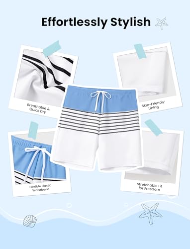 PATPAT Family Matching Swimsuits Swimwear Set for Couples Mommy and Me Striped Spliced Bathing One-Piece Swimsuits