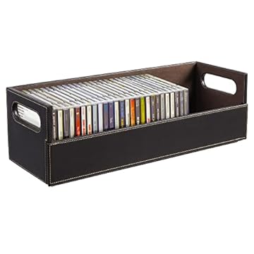 Richards Homewares Chocolate Stacking CD Tray