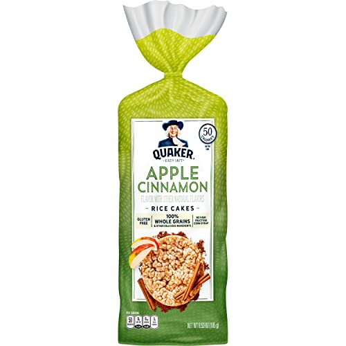 Quaker Gluten Free Rice Cakes, Apple Cinnamon, 6.53 Oz