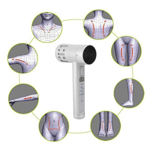 2-in-1-Infrarot-Beleuchtungsgerät, Verbessert Die Durchblutung, 650-nm-LED-Infrarotlicht-Ultraschallgerät Zur Linderung von Muskel- Und Gelenkschmerzen, Silber, 100–240 V – Bild 5