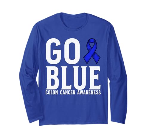 Go Blue Colon Cancer Awareness Items Gifts Colon Cancer Manga...