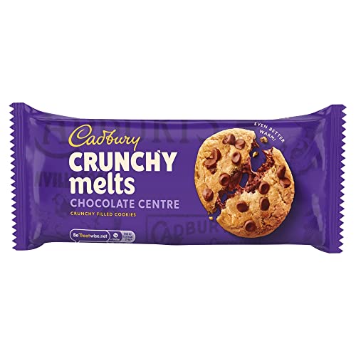Cadbury Crunchy Melts Chocolate Centre Chocolate Chip Cookies 156 g