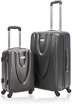 Amazon.com: Jetstream Maleta rígida de 2 piezas con ruedas giratorias de  viaje, expandible y ligera, de ABS, Negro, talla única : Ropa, Zapatos y  Joyería
