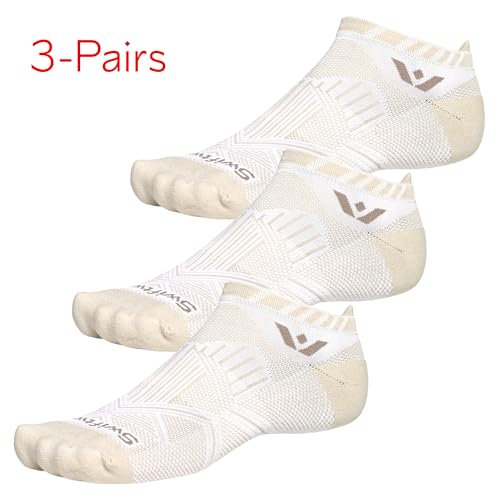 Image of Swiftwick- ASPIRE (3 Pairs) No-Show Running Socks, Cycling Socks, Compression Fit