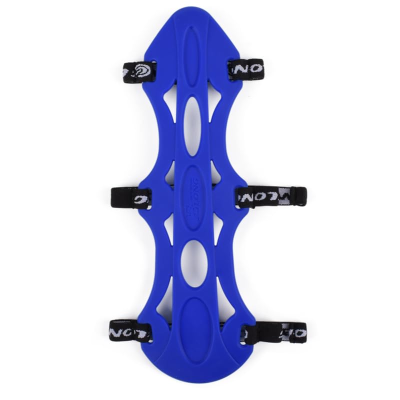 Archery Arm Guards Kids Adult Armguard Forearm Guard Archery Arm Protector with 3 Straps Adjustable Buckles Rubber (Blue) — image 1