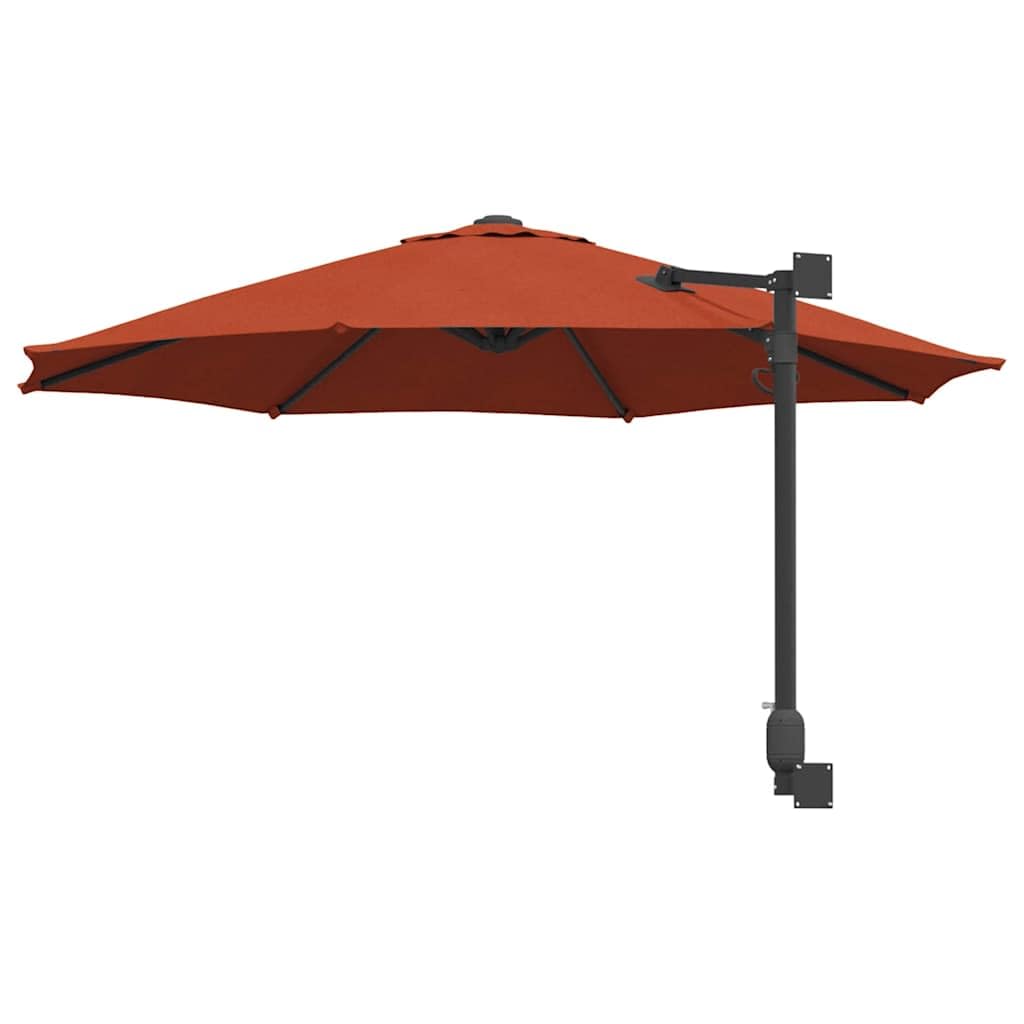 Parasol ogrodowy, piaskowy, z poliestru i stali, z korbą, odporny na warunki atmosferyczne i promieniowanie UV, na balkon, taras, do ogrodu, na zewnątrz