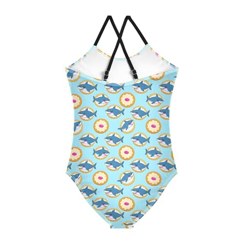 Shark Cracker Girls One Piece Swimsuits Quick Dry Beach Swimwear Bathing Suit2