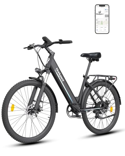 Bodywel A26 E-Bike Uomo 26 Pollici, Bicicletta Elettrica con Batteria