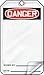 Accuform MDT185LCP PF-Cardstock Safety Tag, Legend"Danger (Blank)", 5.75" Length x 3.25" Width x 0.010" Thickness, Red/Black on White (Pack of 25)