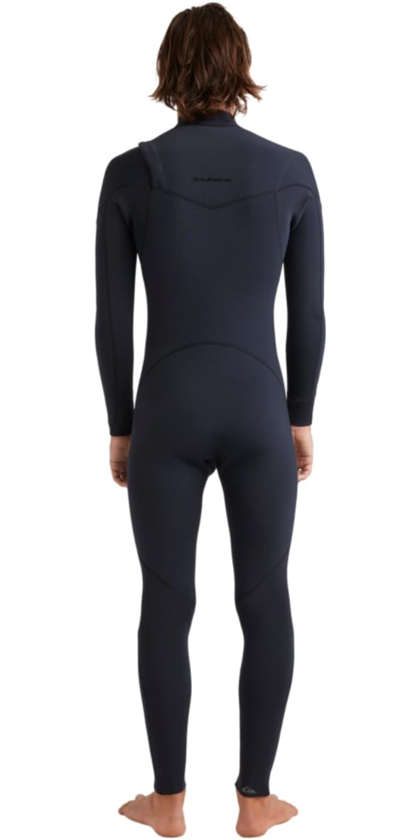 Quiksilver Muta da uomo 2025 Everyday Sessions 5/4/3 mm con zip sul petto - nera