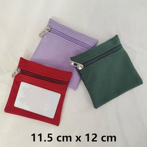 Inzegao Innentaschen mit Reißverschluss für Jacke, Mantel, selbstgenähte, versteckte Innentasche für Handy, Geldbörse, Kleidung, Zubehör, Schwarz, 11.5 cm x 12 cm