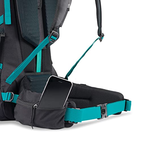Image of High Sierra Pathway 2.0 Backpack with Hydration Storage Sleeve, for Hiking, Biking, Camping, Traveling, Black, 75L