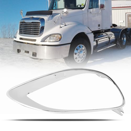 Right Chrome Headlight Bezel Trim Cover Replacement for Freightliner Columbia 2001-2017