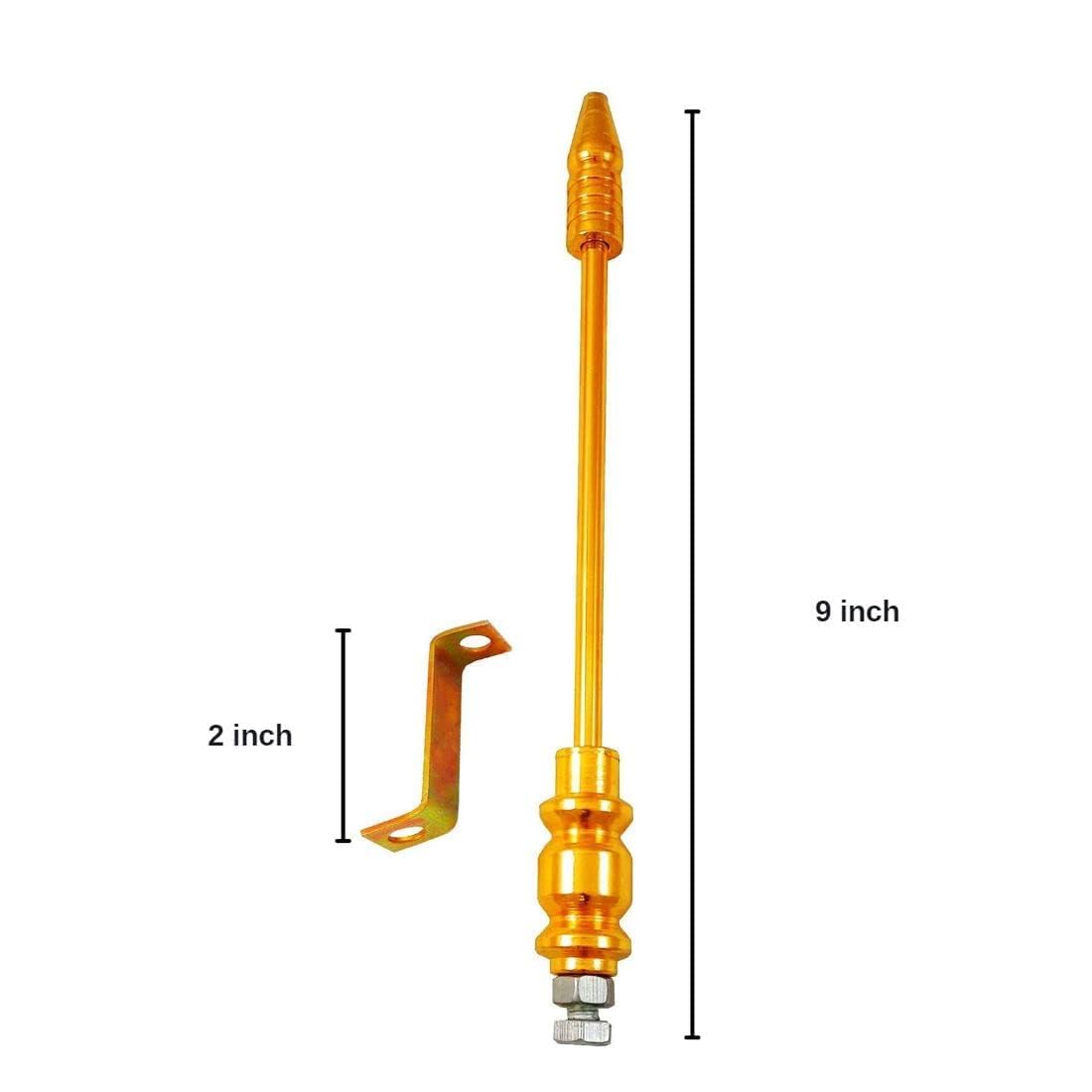 DECTEMS Golden Car Flag Rod – Judgment Rod/Corner Rod – Universal Fit for All Car Models – Durable and Stylish Vehicle Accessory - Image 2 thumbnail