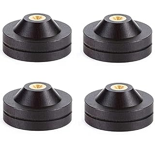 Duendhd Pavette de haut-parleur en cuivre 33 x 16 mm – Support CD – Isolateur Hi-Fi – Stabilisateur de platine pour amplificateur de haut-parleur - Les Beatles, Paul McCartney, John Lennon, RIngo Starr, George Harrison