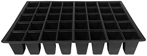 Elixir Gardens 40 Cell Reusable Seed Germination Propagator Tray Inserts/Bedding Trays - 10