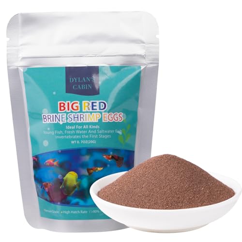 Dylan's cabin Brine Shrimp Eggs Fish Food - 90% Hatch Rate for Aquatic Foods Baby Aquarium Fish...