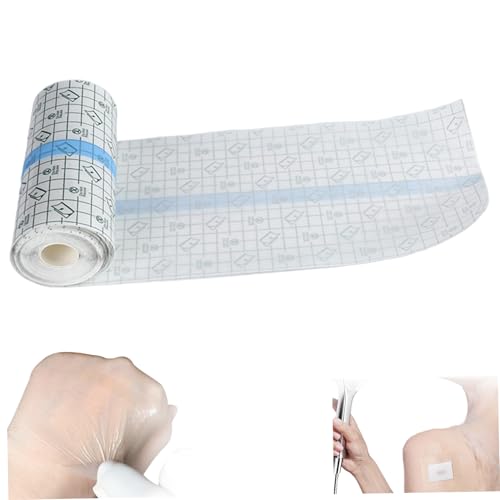 1 rollo de parche para cubrir tatuajes de 8 pulgadas x 32, 8 pies, película de PU, adhesivo elástico transparente, cubierta de tatuaje impermeable para heridas, natación y duchas, decoración del hogar