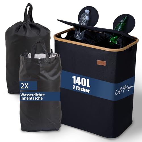 Life propre 140l pfandflaschen sammelbehälter mit deckel