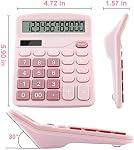 Tocorpie Office Desk Calculator 12 Digits (Pink)