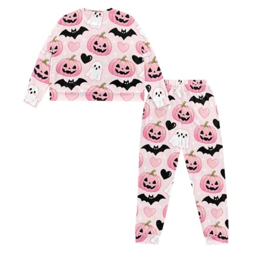 Image of Women's Pajamas Set Soft 2 Piece Loungewear Long Sleeve Pj Set Matching Sleepwear with Pockets for Women Plus Size