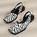 Clolinde Women's Fashion Pumps - Square Toe, Chunky Heel, All-Season Comfort Shoes, Everyday Stylish Wear (Zebra Print,6)