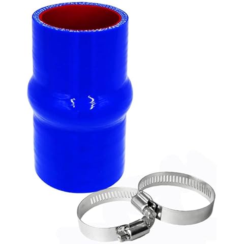 Universal 3.5" ID Straight Hump Coupler Hose,4-ply Reinforced High temperature resistant Turbo Air Intake Intercooler silicone hose with 2x T-Bolt Clamps (3.5inch(89mm)) Cover