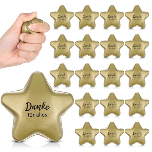 Otuuz 8 Stern Stressball Dankeschön Abschiedsgeschenk für Kollegen Lehrer Antistressbälle Set Klein Stressabbau Bälle Danke für Alles Geschenk Erwachsene Büro Mitgebsel Gastgeschenke Angst Abbauen