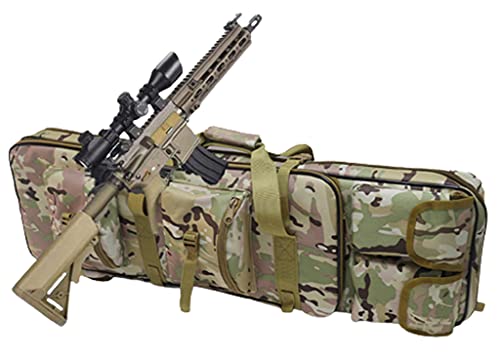 BomDog Mochila Táctica Doble para Rifle, Funda Blanda para Rifle, Carabina, Arma de Fuego Ya/81Cm