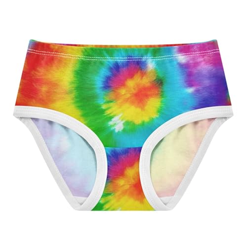 Rainbow Tie Dye Colorful Toddler Girls Underwear 2t Cotton Girl Panties Cute Aesthetic Briefs Kids Undies