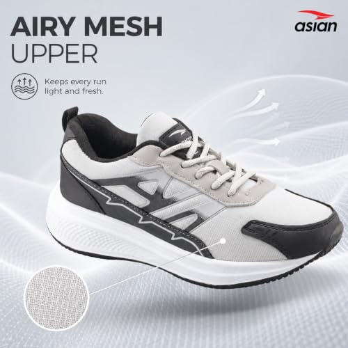 Image of ASIAN Wonder-34 Men's Running Shoes | Breathable Mesh Upper, Cushioned Sole, Lace-Up Comfort, Sports Shoes