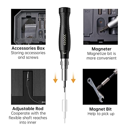 Precision Screwdriver Set For Electronics Repair, Jakemy Professional Screwdriver Bit Set With 132 Magnetic Bits Repair Tool Kit For Laptop, Computer, Pc, Macbook, Iphone, Xbox, Watch, Modding, Diy #TOP3