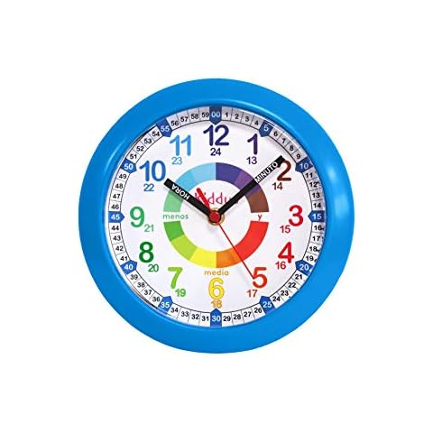 Reloj Pedagógico de Pared Time Teacher para Niñas y Niños Kiddus Cover