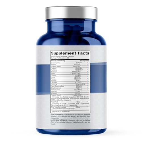 4-in-1 Prebiotic Probiotic & Postbiotic for Women & Men, Complete Gut & Digestive Support Supplement, Pre Post Probiotics & Digestive Enzymes 60 Capsules - Image 4