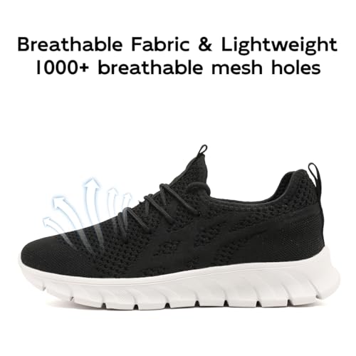 Image of Mens Walking Tennis Shoes Slip On Hiking Running Sneakers Non Slip Fitness Casual Workout Athletic Gym Lightweight Breathable Comfortable Trainers