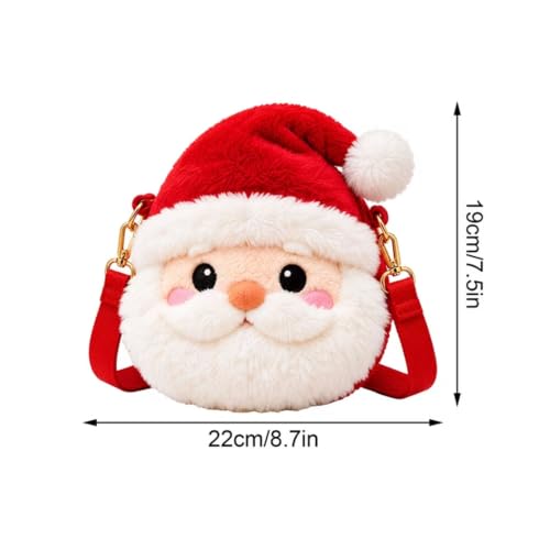 Crossbody Bags For Women Cute Christmas Plush Santa Reindeer Snowman Style - image 3